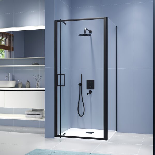 Душевой уголок RGW SV-145B 703214502-14 стекло Прозрачное, профиль Черный, 100х120 см