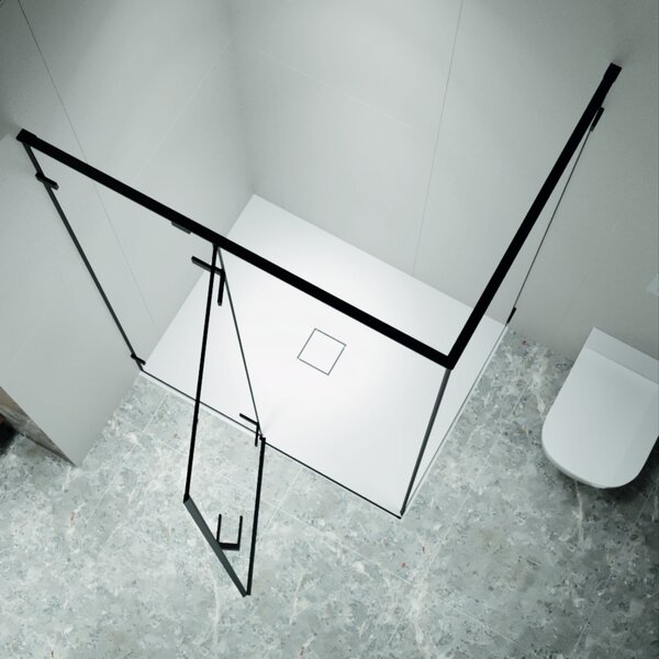 Душевой уголок RGW SV-040B 353204029-14 стекло Прозрачное, профиль Черный, 120х90 см