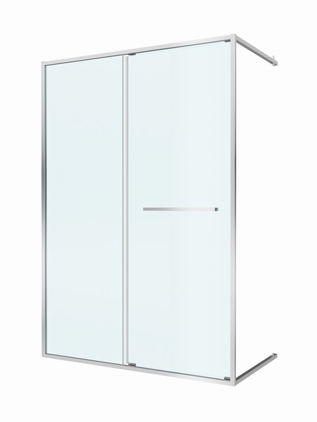 Душевая дверь Cezares LUX-B-FS-11-140-C-CR, профиль хром, регулировка 139,5-141 см