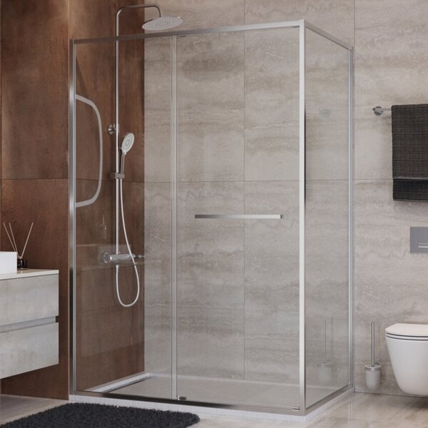 Душевой уголок CEZARES LUX-AH-FS-11-120/90-C-CR профиль Хром, 120x90 см