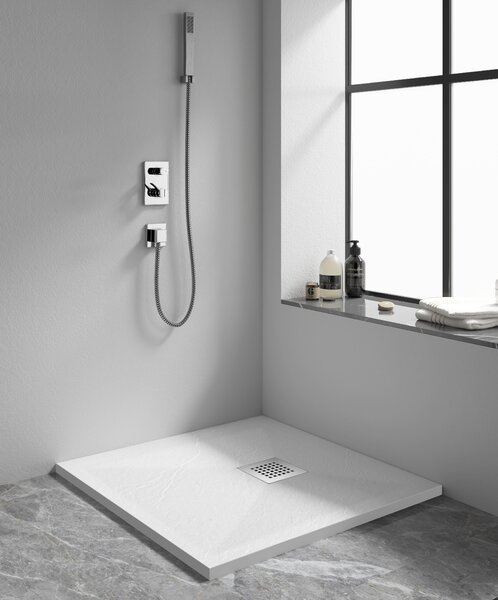 Душевой поддон квадрат RGW STONE TRAY-W 80х80 см