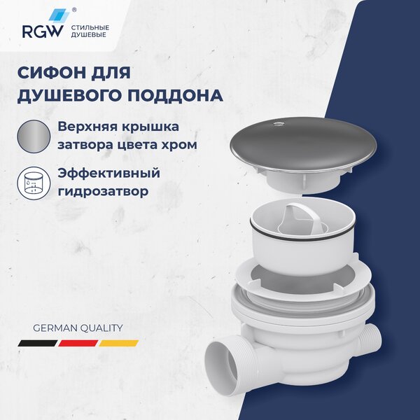 Душевой поддон с сифоном RGW SMC/R-C 80х80 см
