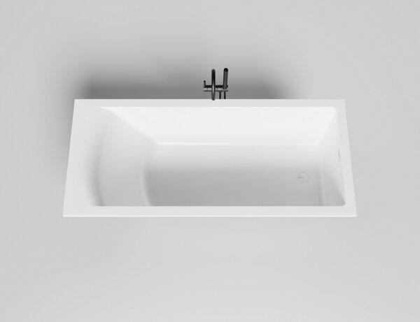 Salini Cascata KIT Встраиваемая ванна 170х70х60см., донный клапан  Click-Clack  белый, сифон, ножки, мат-л: S-Sense, цвет: белый глянцевый