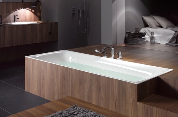 BetteLux Ванна прямоугольная с шумоизоляцией 180x80x45см, BetteGlasur; Plus, встраиваемая, цвет: белый