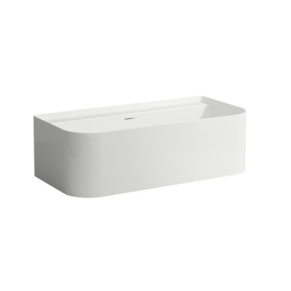 Laufen Sonar Ванна 160x81.5х46см, пристенная, с слив-переливом, материал: искусственный камень-мрамор, цвет: белый