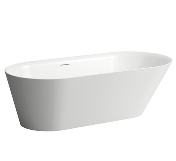 Laufen Kartell Ванна 171.5x81.5x45см, отдельностоящая, с слив-переливом, материал: искусственный камень-мрамор, цвет: белый