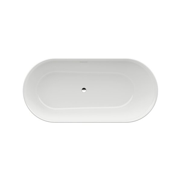 Laufen Kartell Ванна 171.5x81.5x45см, отдельностоящая, с слив-переливом, материал: искусственный камень-мрамор, цвет: белый