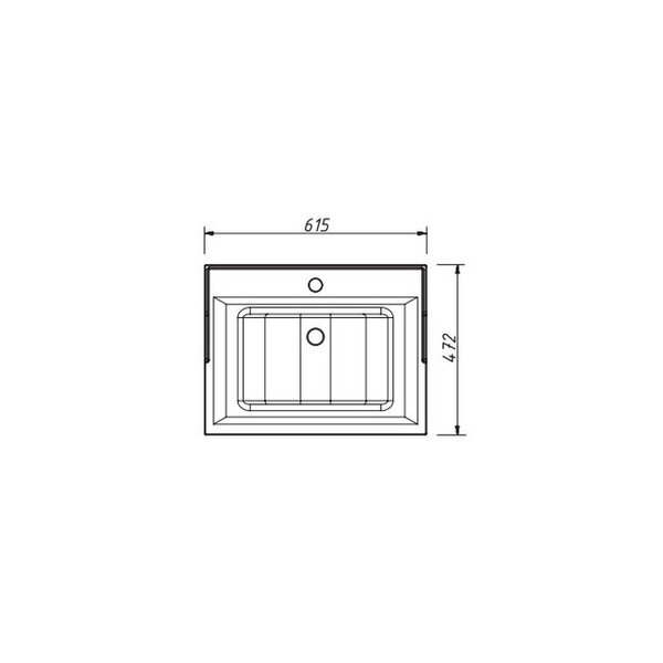 Тумба с раковиной Caprigo Albion 60 цвет L817, арт. 10310