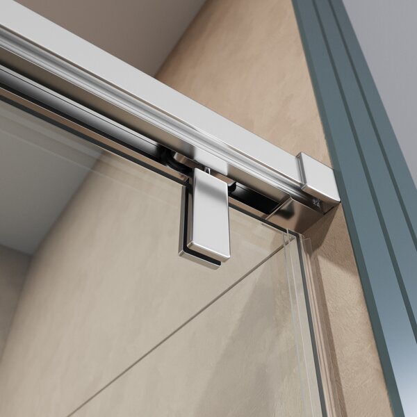 Душевая дверь BelBagno SOFT_CLOSE-1-BF-1-130-C-Cr, стекло прозрачное, регулировка 128,5-130,5 см