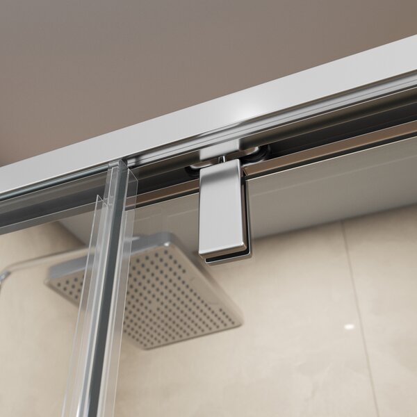 Душевая дверь BelBagno SOFT_CLOSE-1-BF-1-130-C-Cr, стекло прозрачное, регулировка 128,5-130,5 см