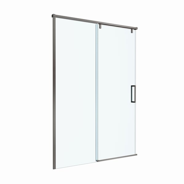 Душевая дверь BelBagno SOFT_CLOSE-1-BF-1-140-C-GM, стекло прозрачное, регулировка 138,5-140,5 см