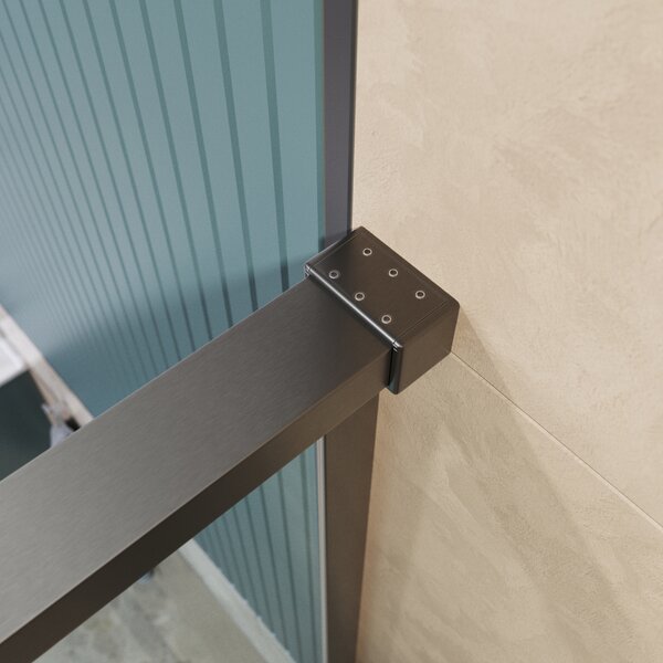 Душевая дверь BelBagno SOFT_CLOSE-1-BF-1-140-C-GM, стекло прозрачное, регулировка 138,5-140,5 см