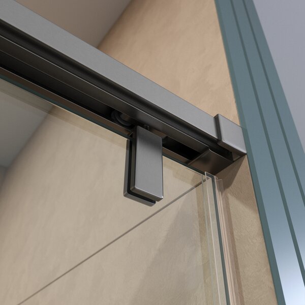 Душевая дверь BelBagno SOFT_CLOSE-1-BF-1-140-C-GM, стекло прозрачное, регулировка 138,5-140,5 см