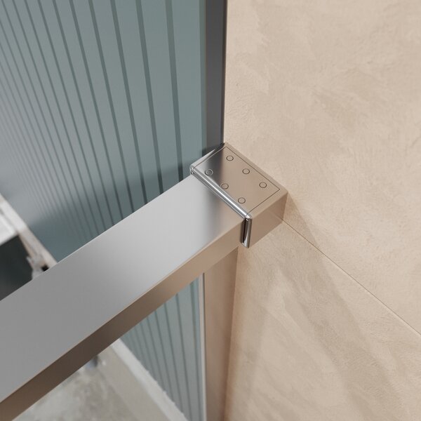 Душевая дверь BelBagno SOFT_CLOSE-1-BF-1-150-C-Cr, стекло прозрачное, регулировка 148,5-150,5 см