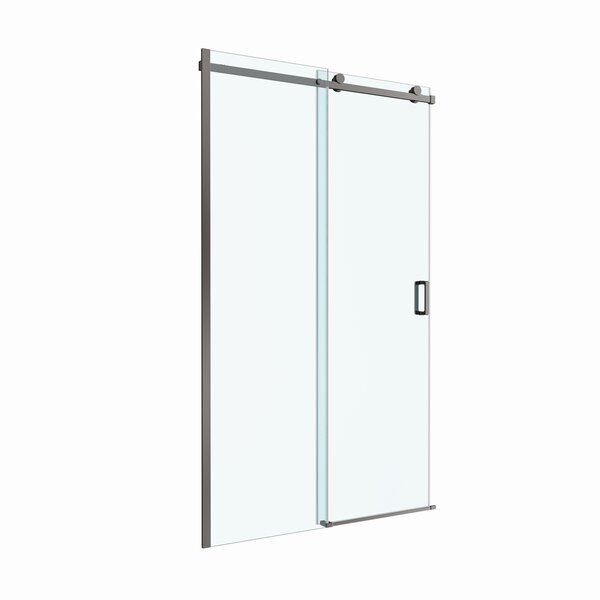 Душевая дверь BelBagno SOFT_CLOSE-2-BF-1-130-C-GM, стекло прозрачное, регулировка 128,5-130,5 см
