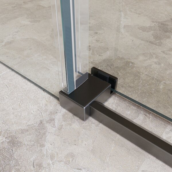 Душевая дверь BelBagno SOFT_CLOSE-2-BF-1-140-C-GM, стекло прозрачное, регулировка 138,5-140,5 см