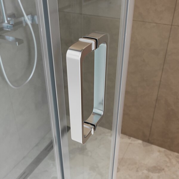 Душевая дверь BelBagno SOFT_CLOSE-2-BF-1-180-C-Cr, стекло прозрачное, регулировка 178,5-180,5 см