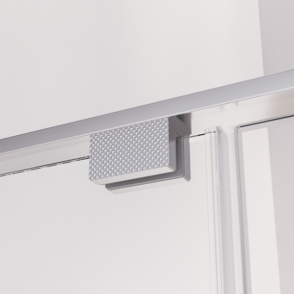 Душевая дверь Veconi Premium Alassio CH, 1200х2000, хром, стекло прозрачное осветленное, регулировка 119-120 см