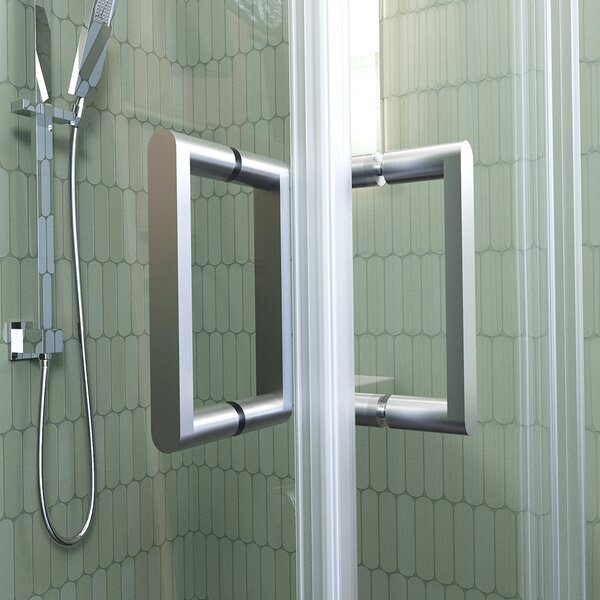 Душевой угол Veconi Rovigo RV-10, 900x800x1950, хром, стекло прозрачное