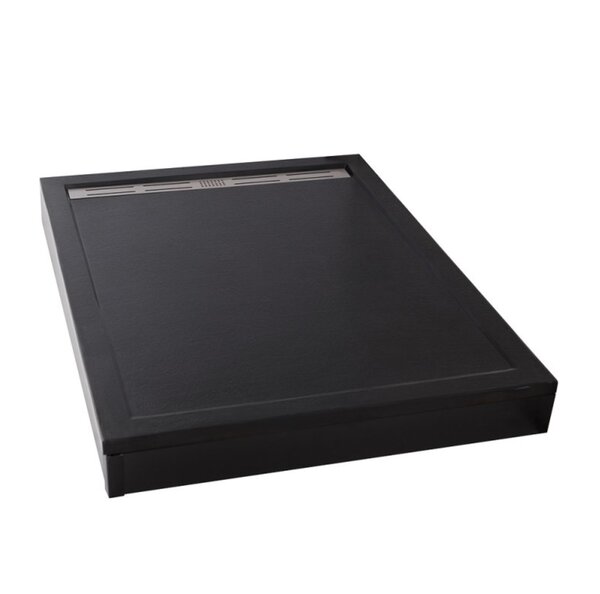 Душевой поддон Cezares TRAY-AS-AH-120/90-30-NERO из искусственного мрамора