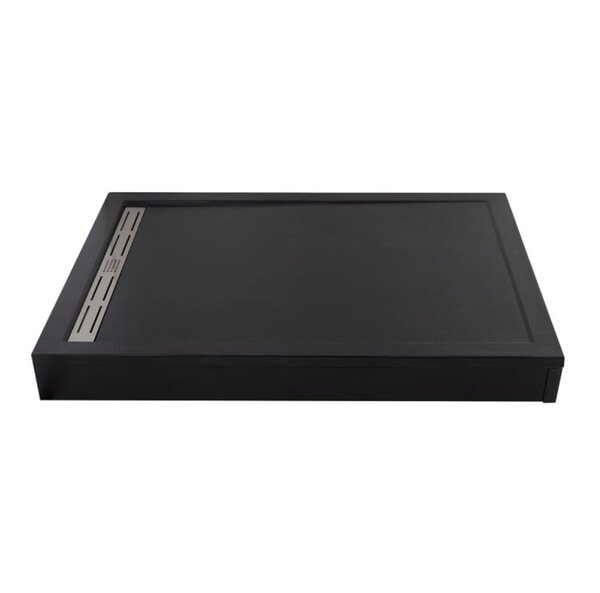 Душевой поддон Cezares TRAY-AS-AH-120/90-30-NERO из искусственного мрамора