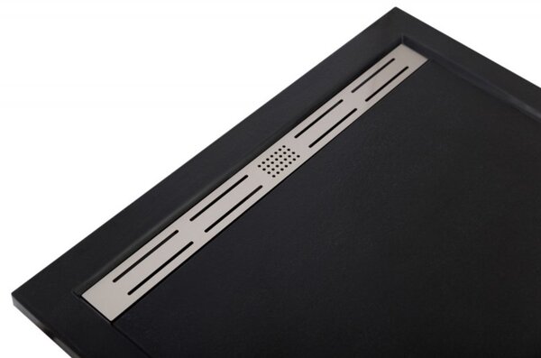 Душевой поддон Cezares TRAY-AS-AH-120/90-30-NERO из искусственного мрамора