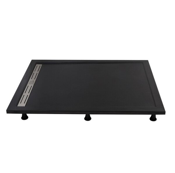Душевой поддон Cezares TRAY-AS-AH-120/90-30-NERO из искусственного мрамора