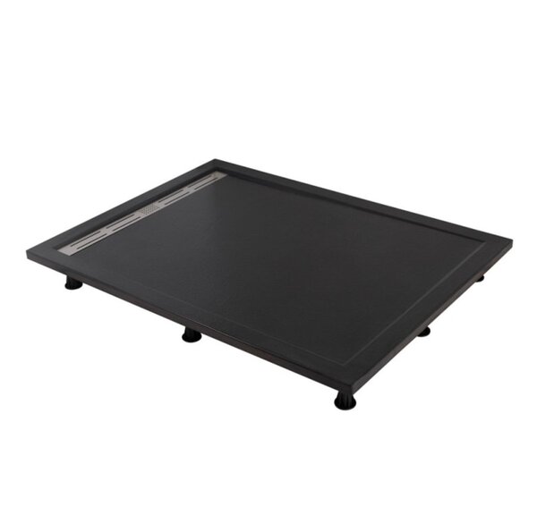 Душевой поддон Cezares TRAY-AS-AH-120/90-30-NERO из искусственного мрамора