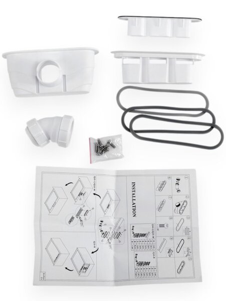 Душевой поддон Cezaes TRAY-AS-AH-100/80-30-W из искусственного мрамора