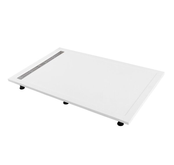Душевой поддон Cezaes TRAY-AS-AH-100/80-30-W из искусственного мрамора