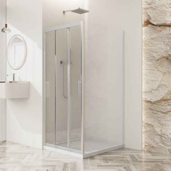 Душевой уголок BelBagno UNO-195-AHF-31-100/70-C-Cr, 100х70 см