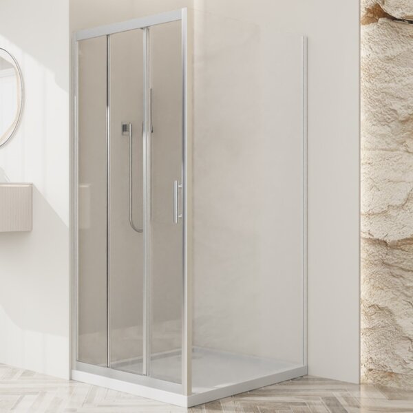 Душевой уголок BelBagno UNO-195-AHF-31-110/80-C-Cr, 110х80 см