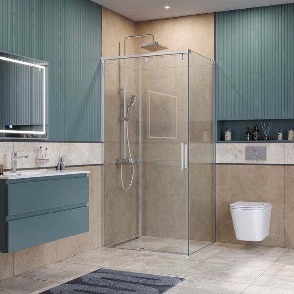 Душевой уголок Belbagno SOFT_CLOSE-1-AH-1-110/90-C-Cr, 110х90 см