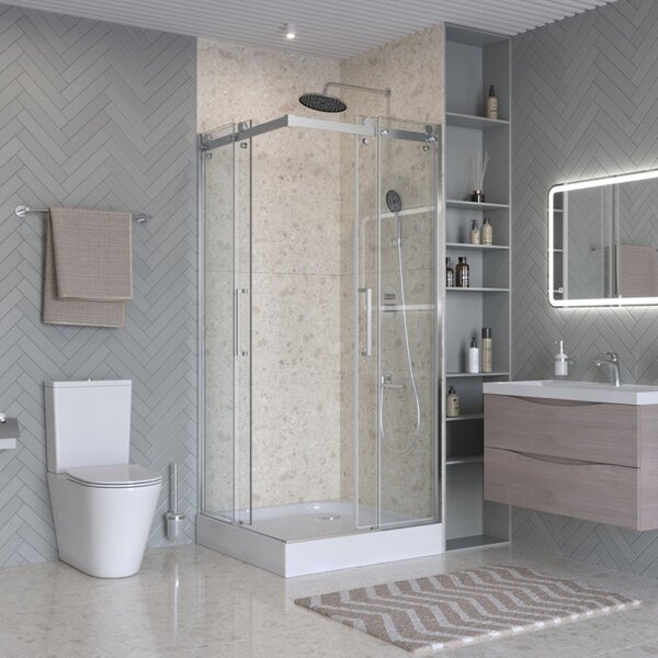 Душевой уголок Belbagno MARINO-2-A-2-90-C-CR