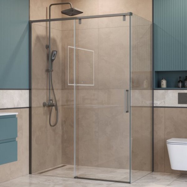 Душевой уголок Belbagno SOFT_CLOSE-1-AH-1-100/80-C-GM, 100х80 см