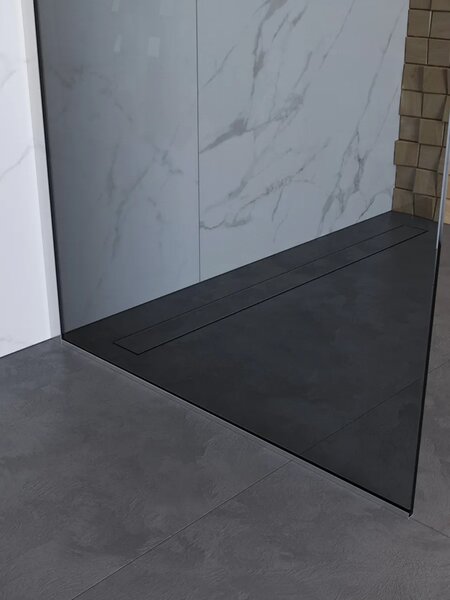 Душевая перегородка Belbagno UNO-L-1-TB-110-GR-Cr