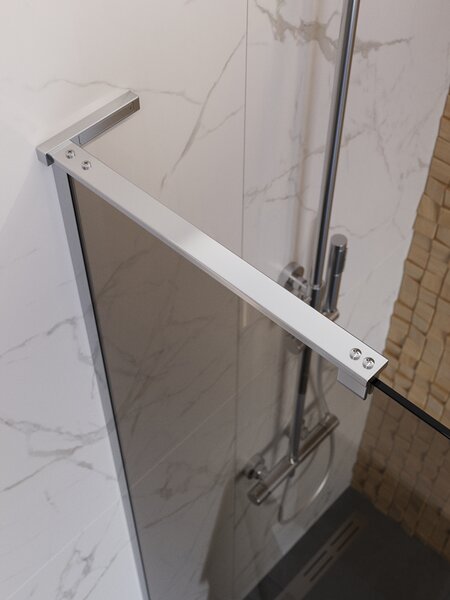 Душевая перегородка Belbagno UNO-L-1-TB-90-BR-Cr