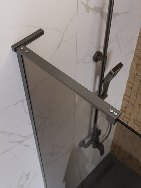 Душевая перегородка Belbagno UNO-L-1-TB-100-BR-GM