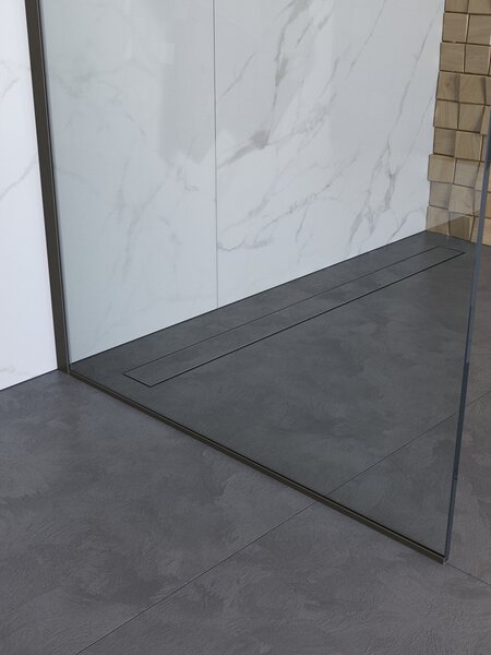 Душевая перегородка Belbagno UNO-L-1-TB-90-C-GM