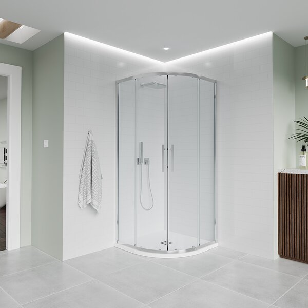 Душевой угол Veconi Evo 200 CH, 1200х800x1950, хром, прозрачное стекло