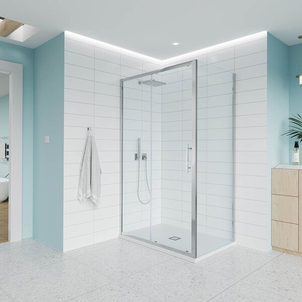 Душевой угол Veconi Evo 100SP CH 1000х1200x1950, хром, прозрачное стекло