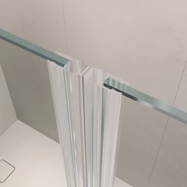 Душевая дверь RGW LE-008 140x195 см, стекло Прозрачное, регулировка 1360-1390 мм