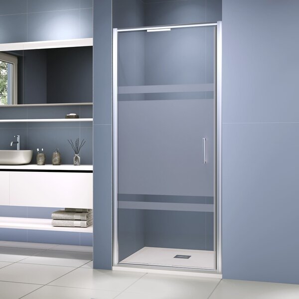 Душевая дверь RGW SV-05-2 100x200 см, стекло Рисунок - матовая полоса, регулировка 980-1020 мм
