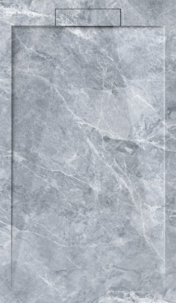 Поддон из искусственного камня Esbano ESP-LM128VG, 120х80 см, цвет серый мрамор