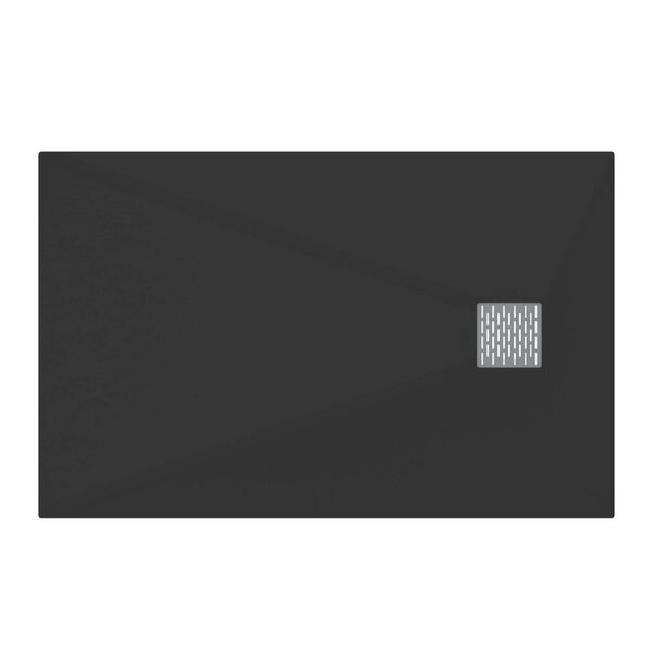 Душевой поддон из литьевого мрамора GoodDoor Strike 120х90 черный ЛП00560