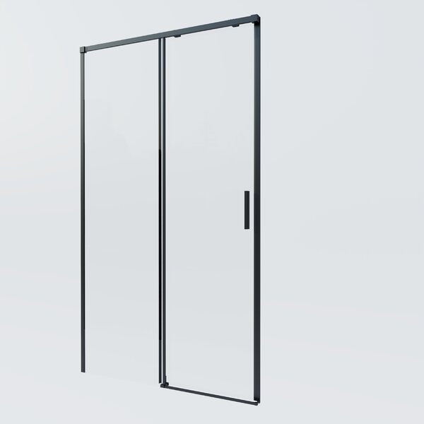 Душевая дверь Vincea Софт 2 (Soft 2) VDS-3SO2100CLB 100x200 см, профиль черный матовый. Размер регулировки 990-1010 мм