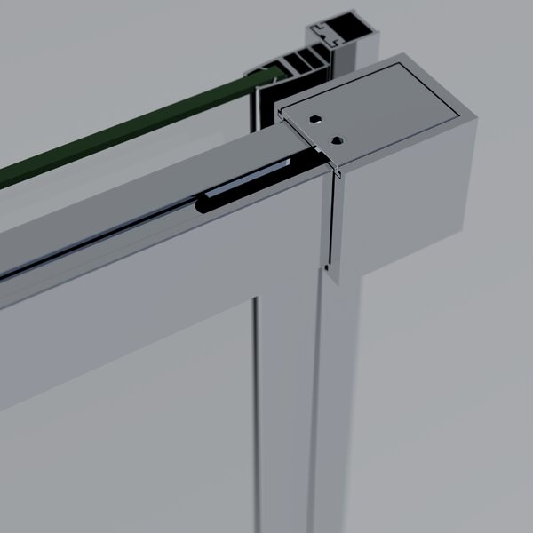 Душевая дверь Vincea Софт 2 (Soft 2) VDS-3SO2120CLG 120x200 см, профиль золото матовое. Размер регулировки 990-1010 мм