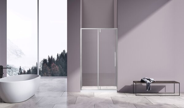Душевая дверь Vincea Слим-Н (Slim-N) VDP-4SN120CL 120x195 см, профиль хром. Размер регулировки 1190-1210 мм