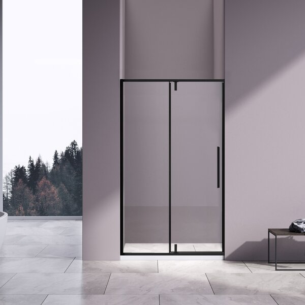 Душевая дверь Vincea Слим-Н (Slim-N) VDP-4SN120CLB 120x195 см, профиль черный матовый. Размер регулировки 1190-1210 мм