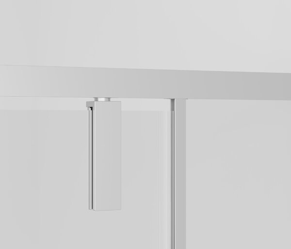 Душевая дверь Vincea Слим-Н (Slim-N) VDP-4SN100CLGM 100x195 см, профиль вороненая сталь. Размер регулировки 990-1010 мм